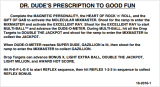 Score / Instruction Cards-DR DUDE (Bally) Score card - instruction