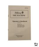 Game Handbooks-MACHINE (Williams) Operator's Handbook
