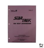 -STAR TREK NEXT GEN (WMS) Manual Reprint