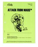 Manuals - A-ATTACK FROM MARS (Bally) Manual - Reprint