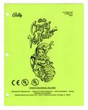 Manuals - C-CIRQUS VOLTAIRE (Bally) Manual - Original