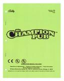 -CHAMPION PUB (Bally) Manual - Reprint