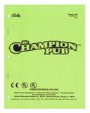 Manuals - C-CHAMPION PUB (Bally) Manual - Reprint