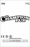 -CHAMPION PUB (Bally) Manual - Original