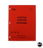 CACTUS CANYON (Bally) Manual Original