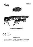 REVENGE FROM MARS (Bally) Manual - Reprint