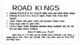 ROAD KINGS (Williams) Score card