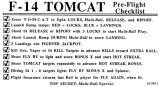 -F-14 TOMCAT (Williams) Score card