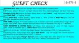 DINER (Williams) Score Card