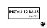 Stickers & Decals-Label - Install 12 Balls