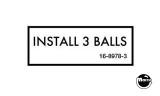 Stickers & Decals-Label - Install 3 Balls
