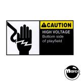 Stickers & Decals-label-bottom arch caution