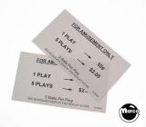 Score / Instruction Cards-Pricing cards USA (2)