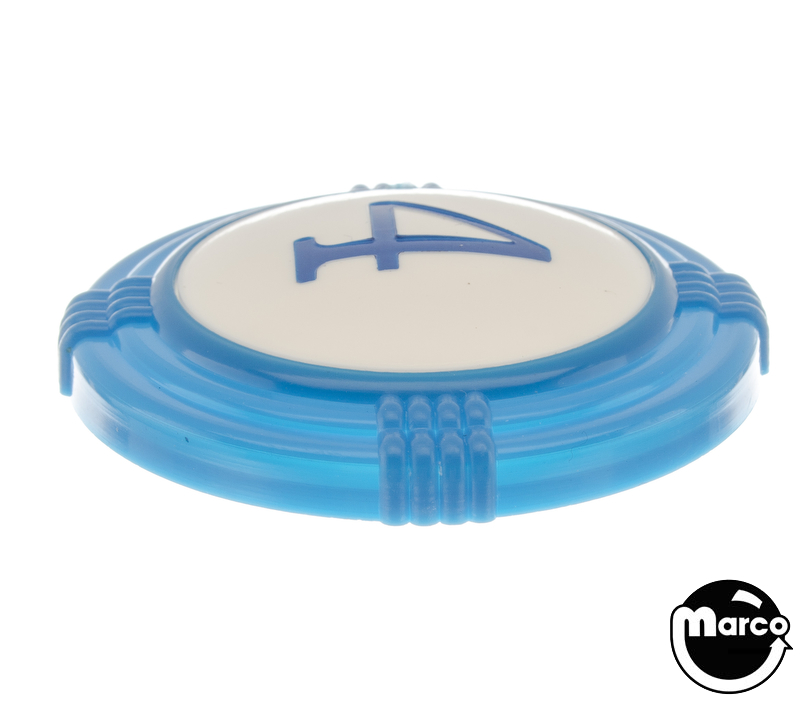 Pop bumper cap deco dome blue '4' blue