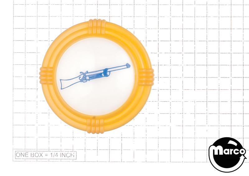 Pop bumper cap deco dome yellow Rifle blue