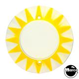 Pop Bumper Caps-Pop bumper cap yellow sunburst plain