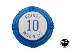 Pop bumper cap deco flat blue 'Points 10 When Lit' blue