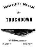 Manuals - To-Tz-TOUCHDOWN (Williams) Manual & Schematic