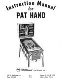 Manuals - P-PAT HAND (Williams) Manual & Schematic