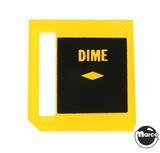 Price plate coin entry - Dime