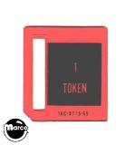Price plate coin entry - 1 Token