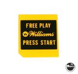 -Price plate (Williams) Free Play Press