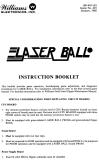 Game Handbooks-LASER BALL (Williams) Handbook