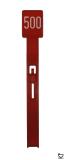 Drop target Gottlieb&reg; red/white '500'