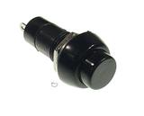 Switch - Pushbutton black w/fastener