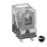 Relays - enclosed-Relay - 6V DC,  5 Amp,  4 Pole DT