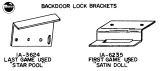 Backbox door bracket Williams