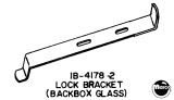 Backglass lock bracket Williams
