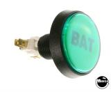 Buttons / Handles / Controls-Pushbutton 2 inch round green 'Bat'