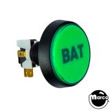 Buttons / Handles / Controls-Pushbutton 2 inch round green 'Bat'