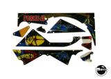 Playfield Plastics-FORCE II (Gottlieb) Plastic set