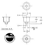 Posts / Spacers / Standoffs - Metal-Standoff - metal bell shape .447"