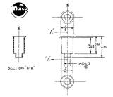 Posts / Spacers / Standoffs - Metal-Standoff - metal bell shape .675" 20A-8866