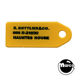 Promo Plastics-HAUNTED HOUSE (Gottlieb) Key fob D-21530