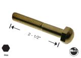 Leg bolt 3/8-16 x 2-1/2 inch acorn head brass