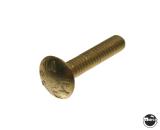 Cabinet Hardware / Fasteners-Bolt carriage #10-24 x 1 inch sq. neck brass