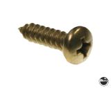 Cabinet Hardware / Fasteners-Sheet Metal Screw #8 x 5/8 inch p-ph yellow zinc