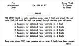 Score / Instruction Cards-NAGS (Williams) Score cards (5)