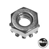 Nut 6-32 keps 1/4 inch head