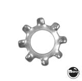 Washer #10 steel star raised tooth