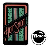 Stickers & Decals-HOLLYWOOD HEAT (Gottlieb) Decal Hot Shot