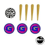 Stickers & Decals-GOLD WINGS (Gottlieb) Decal set