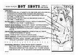 HOT SHOTS (Gottlieb 1989) Score cards 