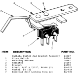 Microswitch outhole Gottlieb