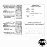 -BONEBUSTERS (Gottlieb) Score card set