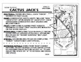 CACTUS JACK'S (Gottlieb) Score cards